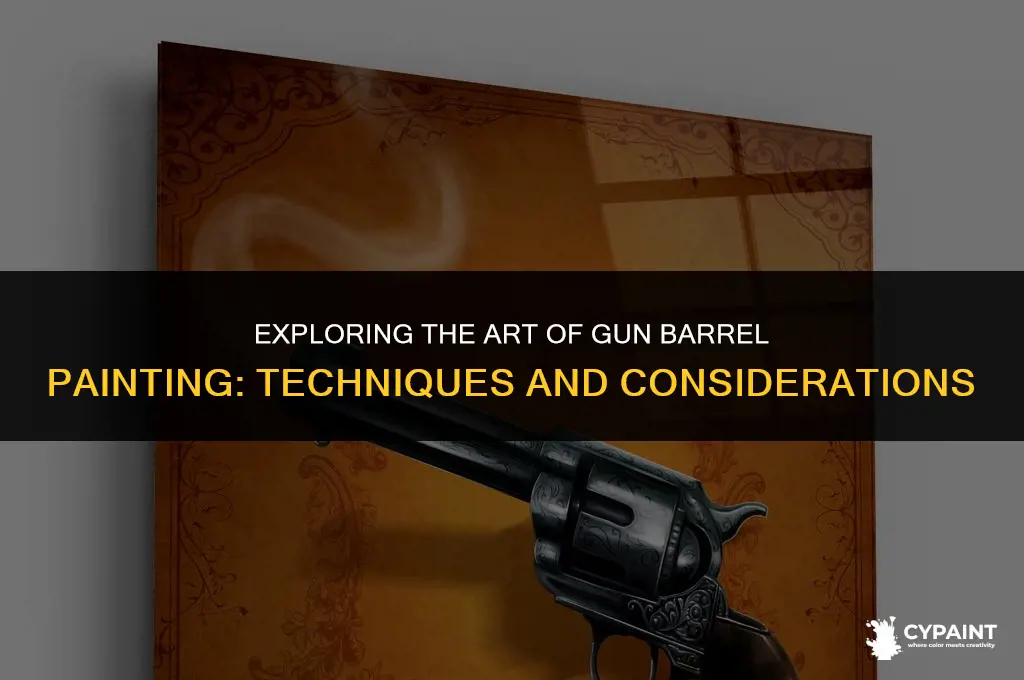 can you paint the barrel of a gun