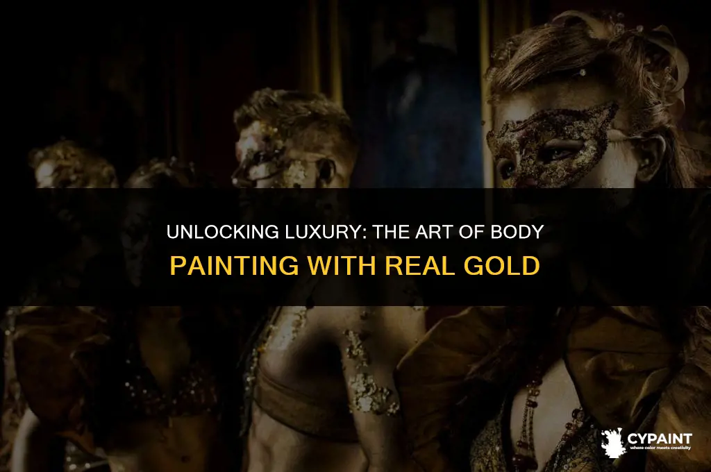 can you paint the body with real gold