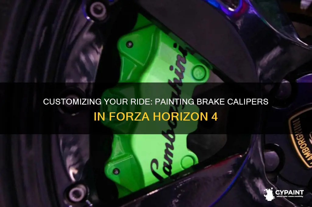 can you paint the brake calipers in forza horizon 4