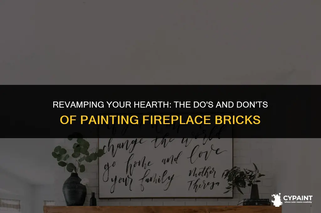 can you paint the brick inside a fireplace