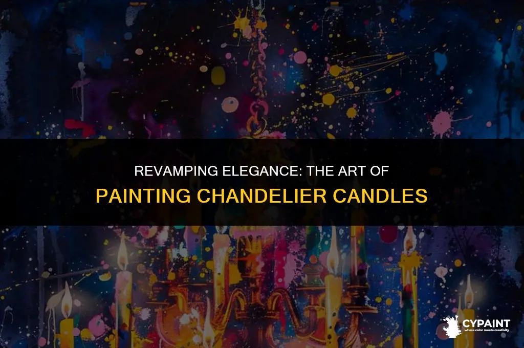 can you paint the candles on a chandelier