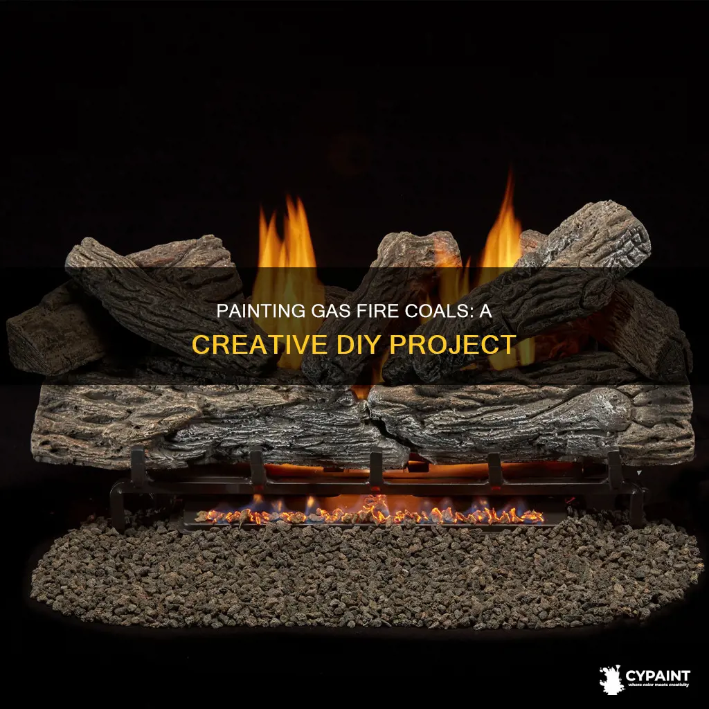 can you paint the coals from a gas fire