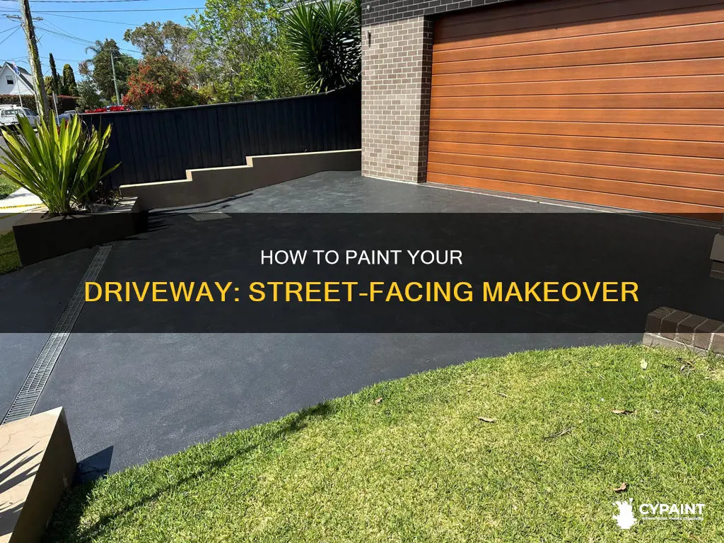 can you paint the driveway that touches the street