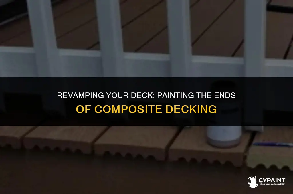 can you paint the ends of composite decking