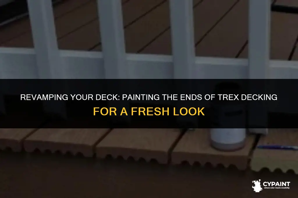 can you paint the ends of trex decking