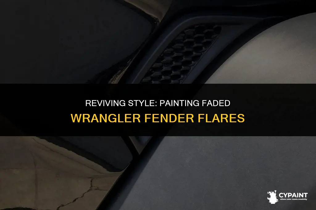 can you paint the faded wrangler fender flairs