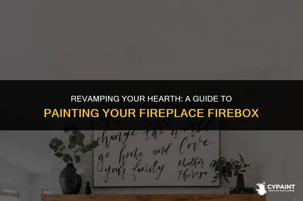 can you paint the firebox of a fireplace