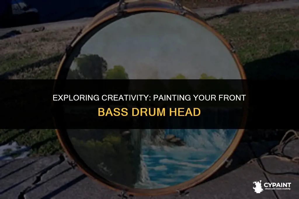 can you paint the front bass drum head
