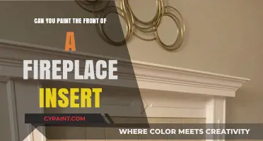 How to Paint the Front of Your Fireplace Insert