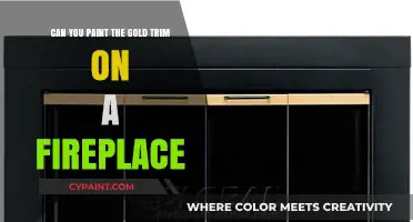 How to Paint Gold Trim on Your Fireplace