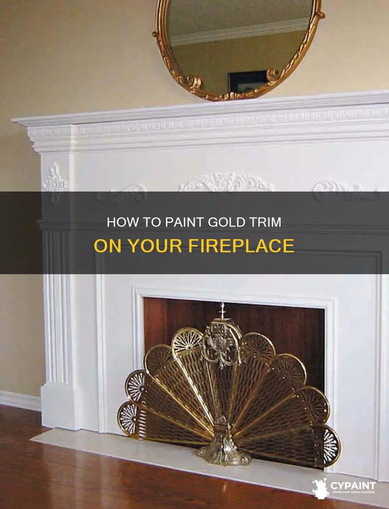 can you paint the gold trim on a fireplace