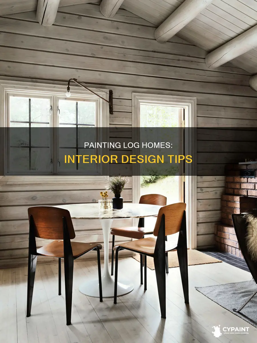 can you paint the inside if a log home