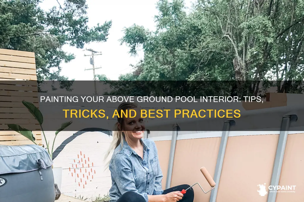 can you paint the inside of a above ground pool