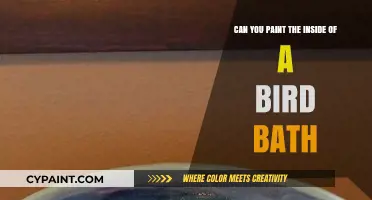 Painting a Bird Bath: Inside Job