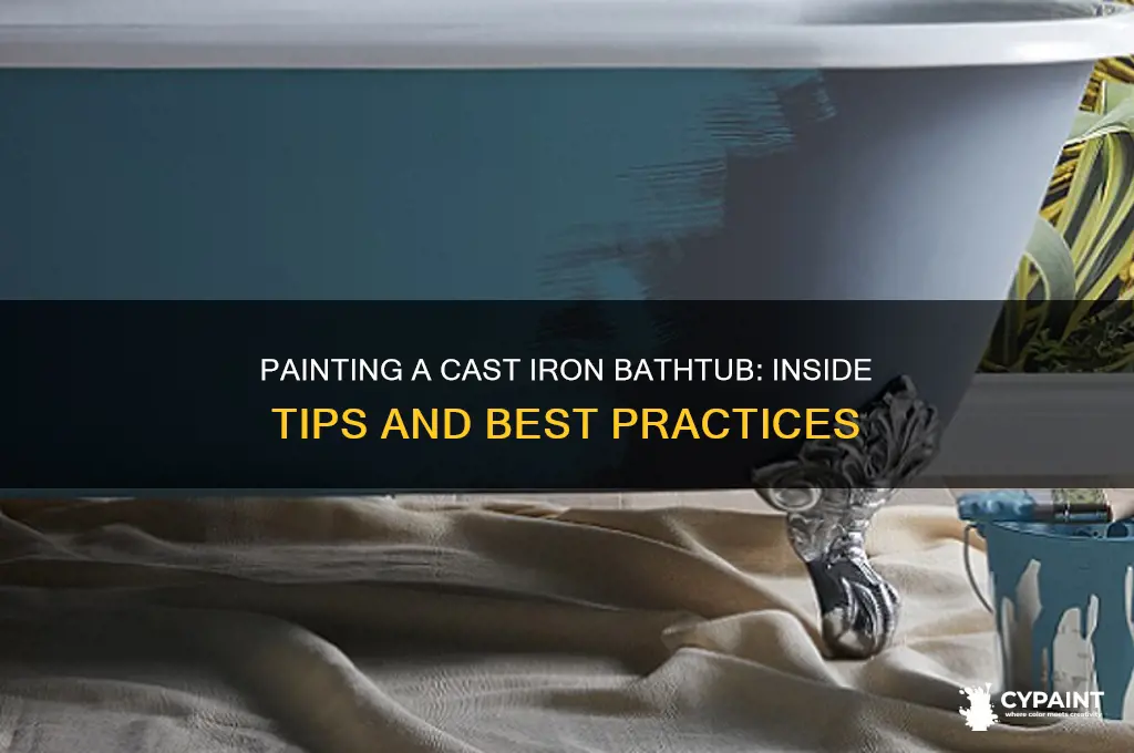 can you paint the inside of a cast iron bathtub