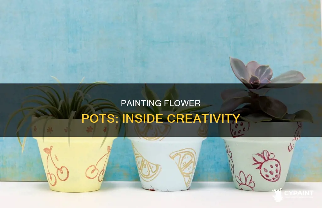 can you paint the inside of a flower pot
