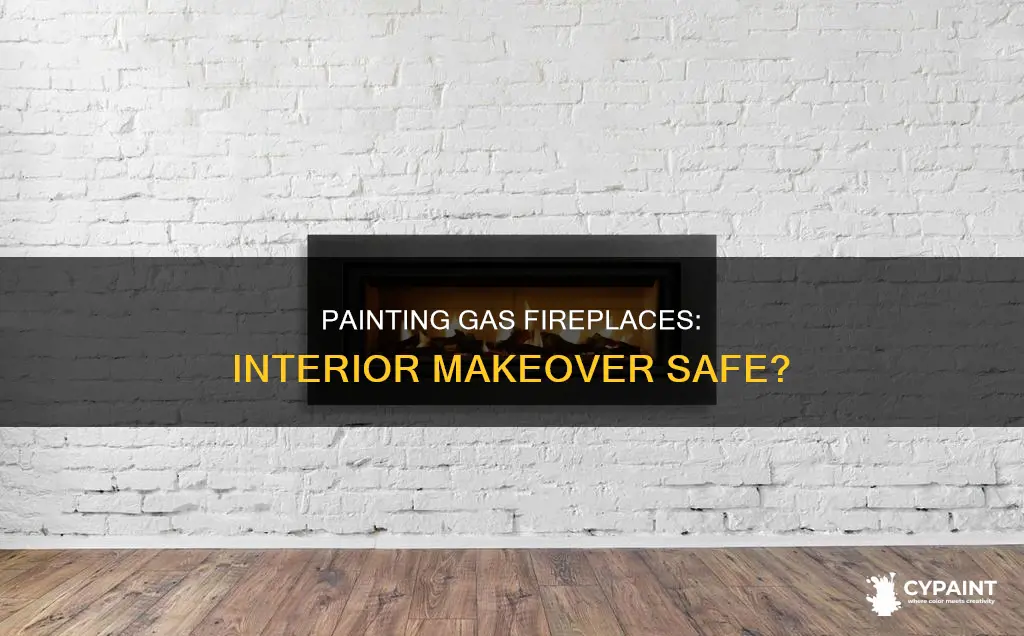 can you paint the inside of a gas fireplace