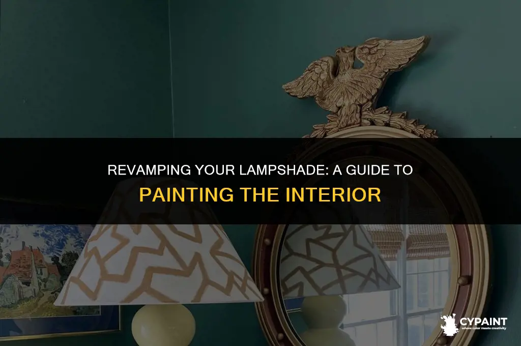 can you paint the inside of a lampshade