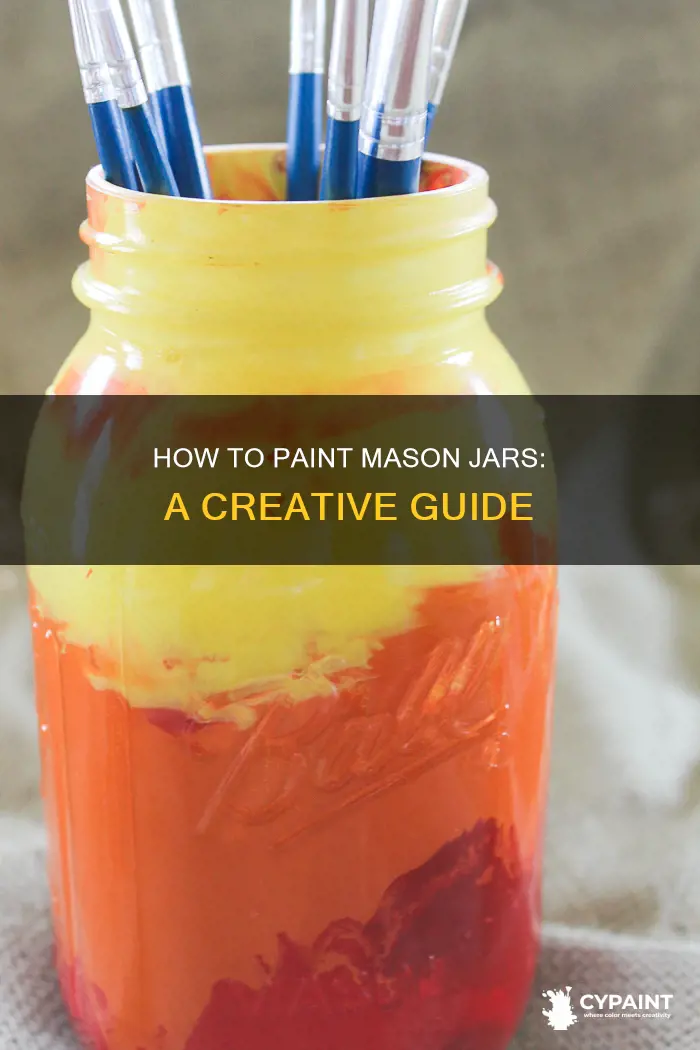 can you paint the inside of a mason jar