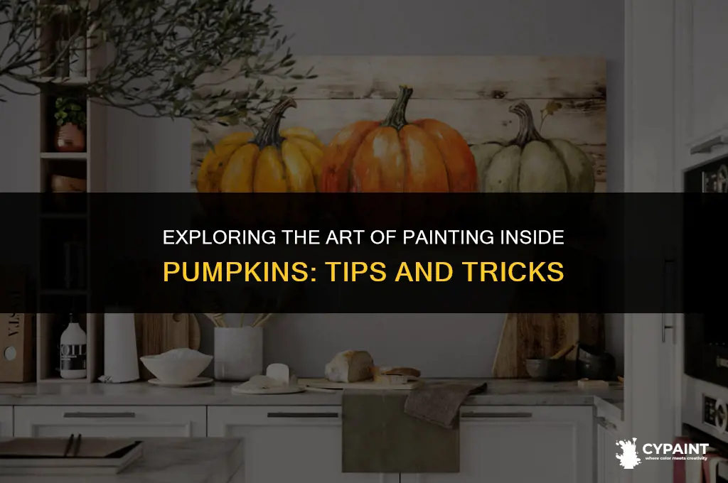 can you paint the inside of a pumpkin