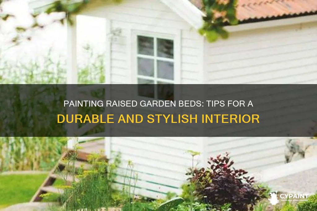 can you paint the inside of a raised garden bed