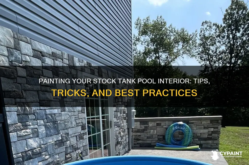 can you paint the inside of a stock tank pool