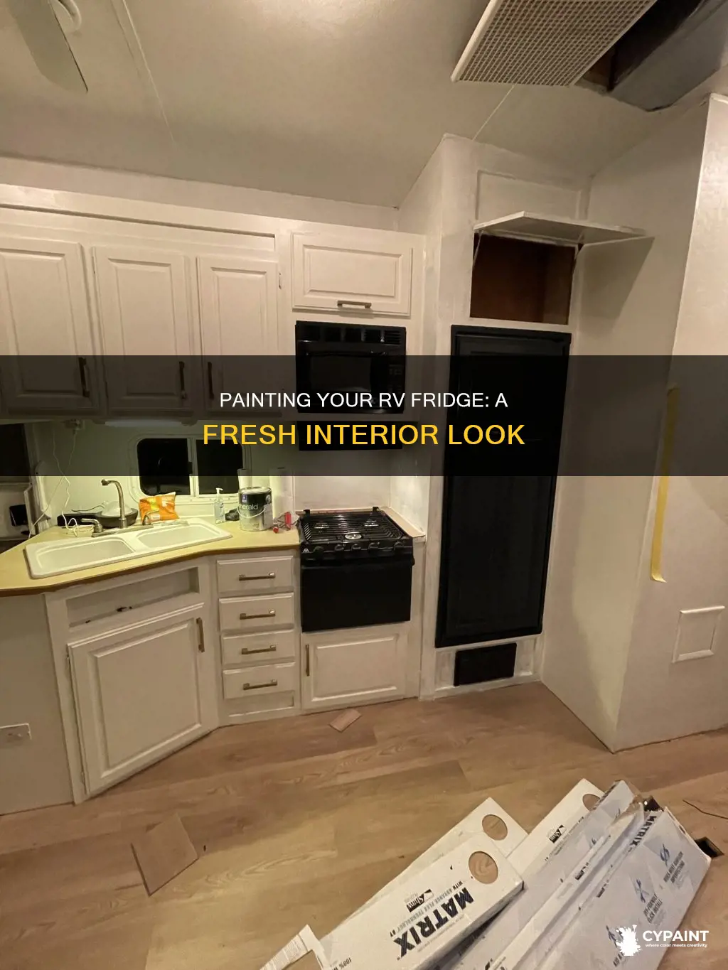 can you paint the inside of an rv refrigerator