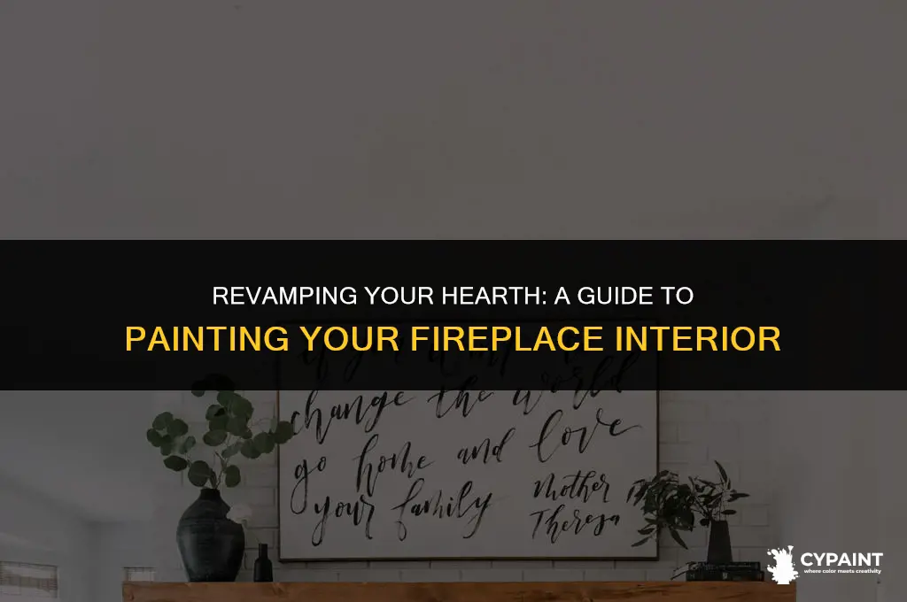 can you paint the inside of your fireplace