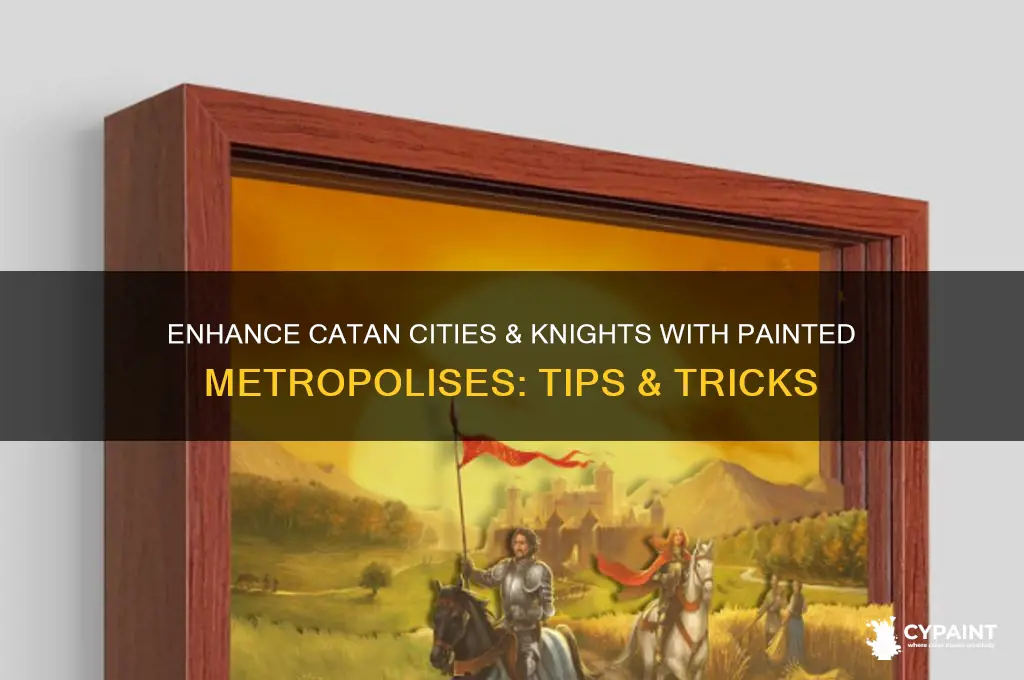 can you paint the metropolises in catan cities and knights