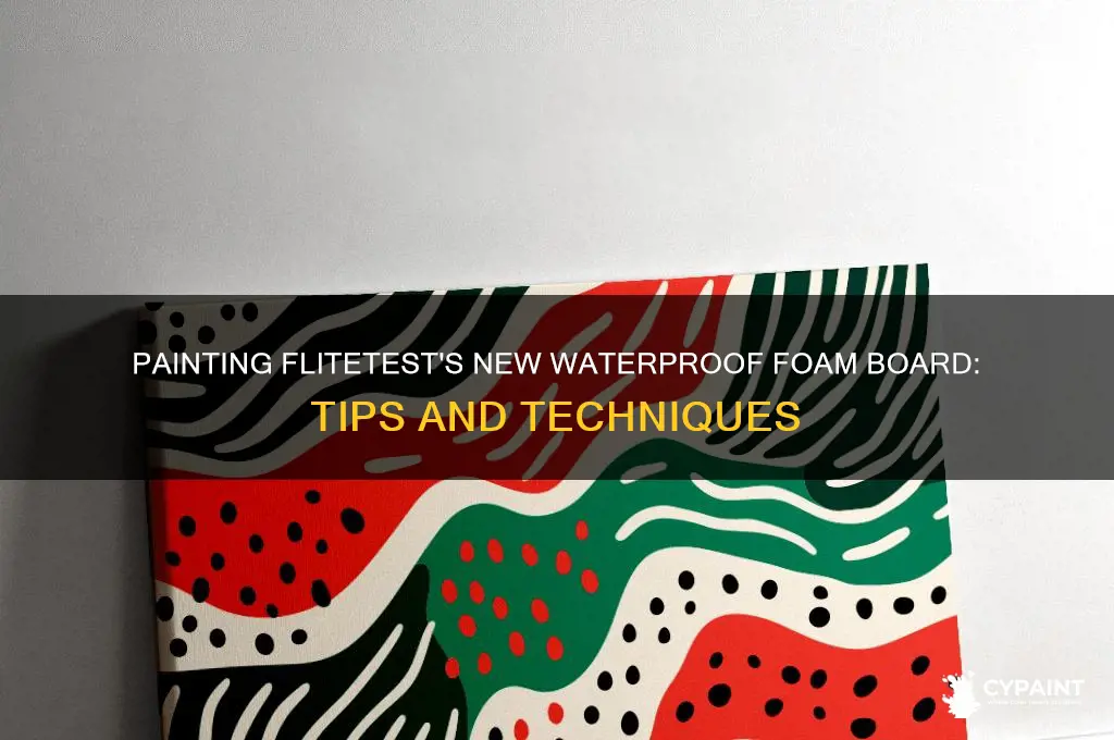 can you paint the new waterproof foam board from flitetest