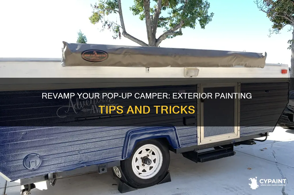 can you paint the outside of a pop up camper
