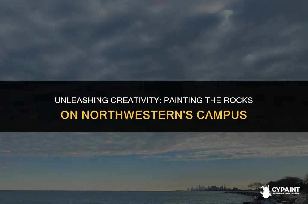 can you paint the rocks on northwesterns campus