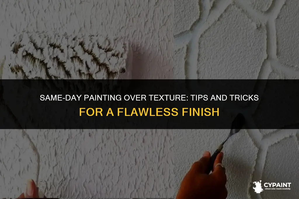 can you paint the same day as texture