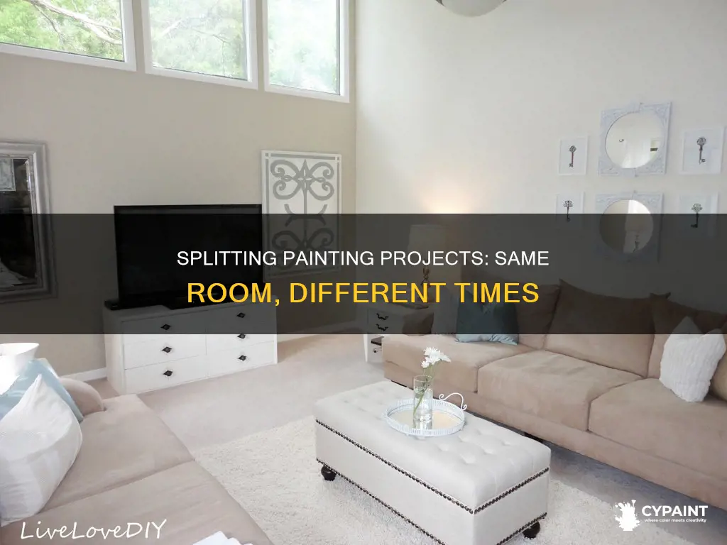can you paint the same room at different times