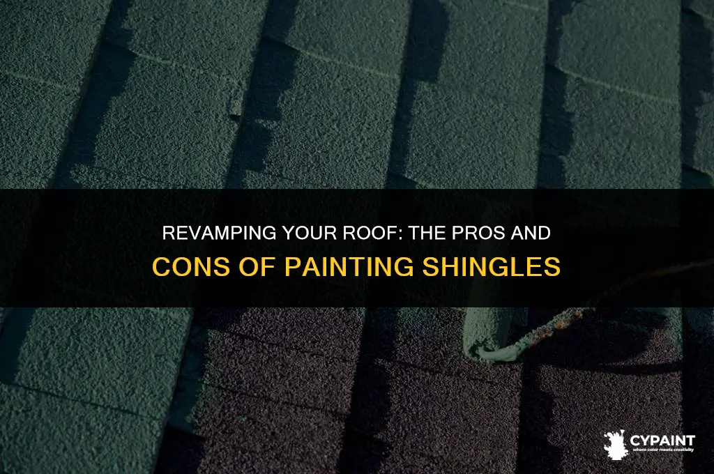can you paint the shingles on a roof