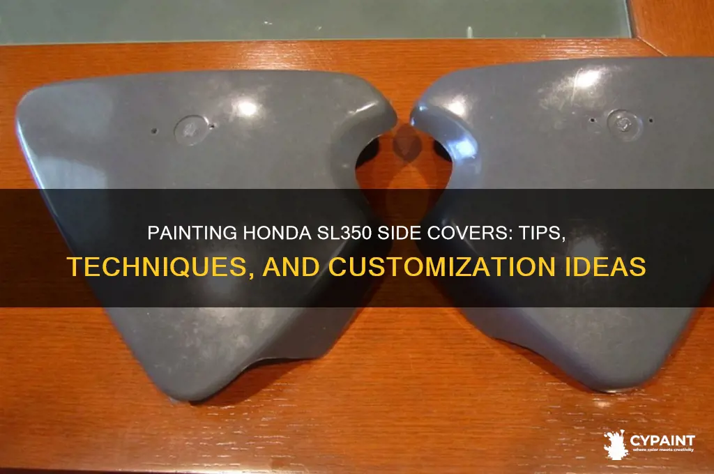 can you paint the side covers of a honda sl350