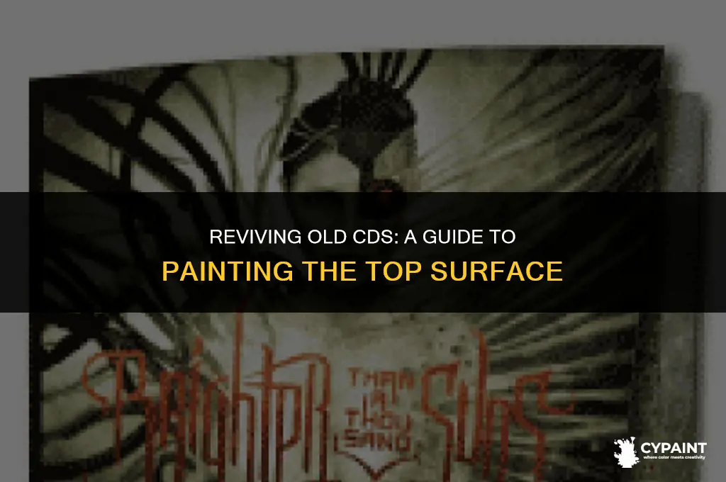 can you paint the top of a cd
