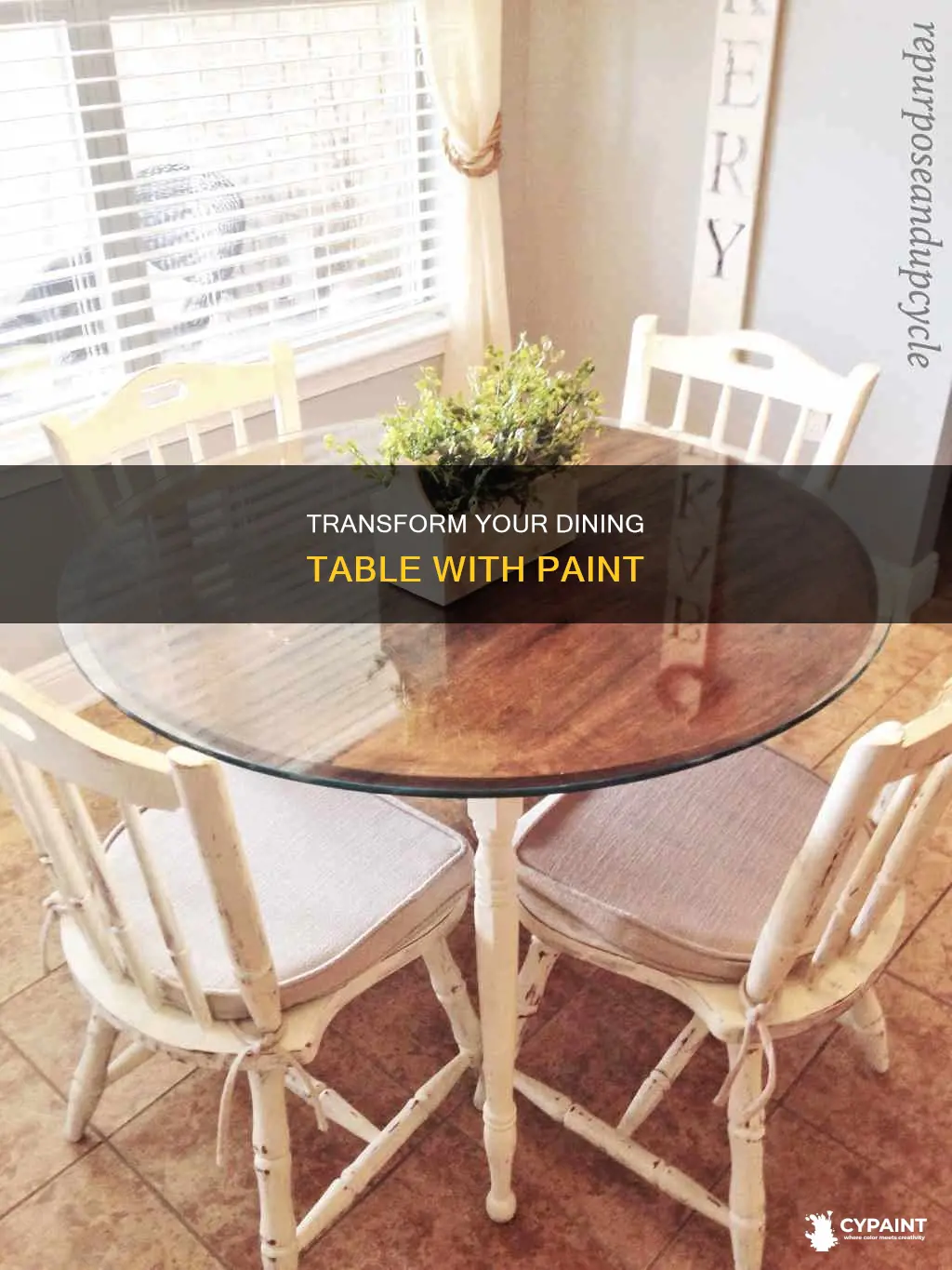 can you paint the top of a dining table