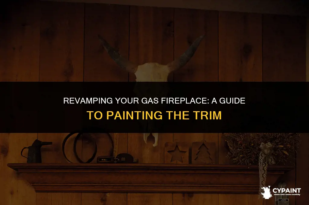 can you paint the trim on gas fireplace