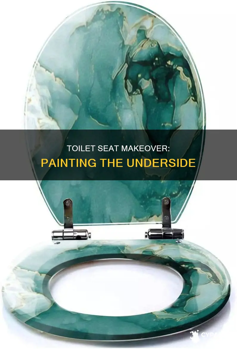 can you paint the underside of a toilet seat