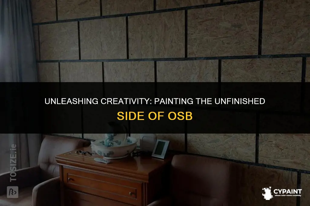 can you paint the unfinished side of osb