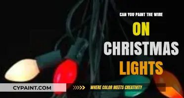 Revamping Holiday Glow: Painting Christmas Light Wires for a Custom Look