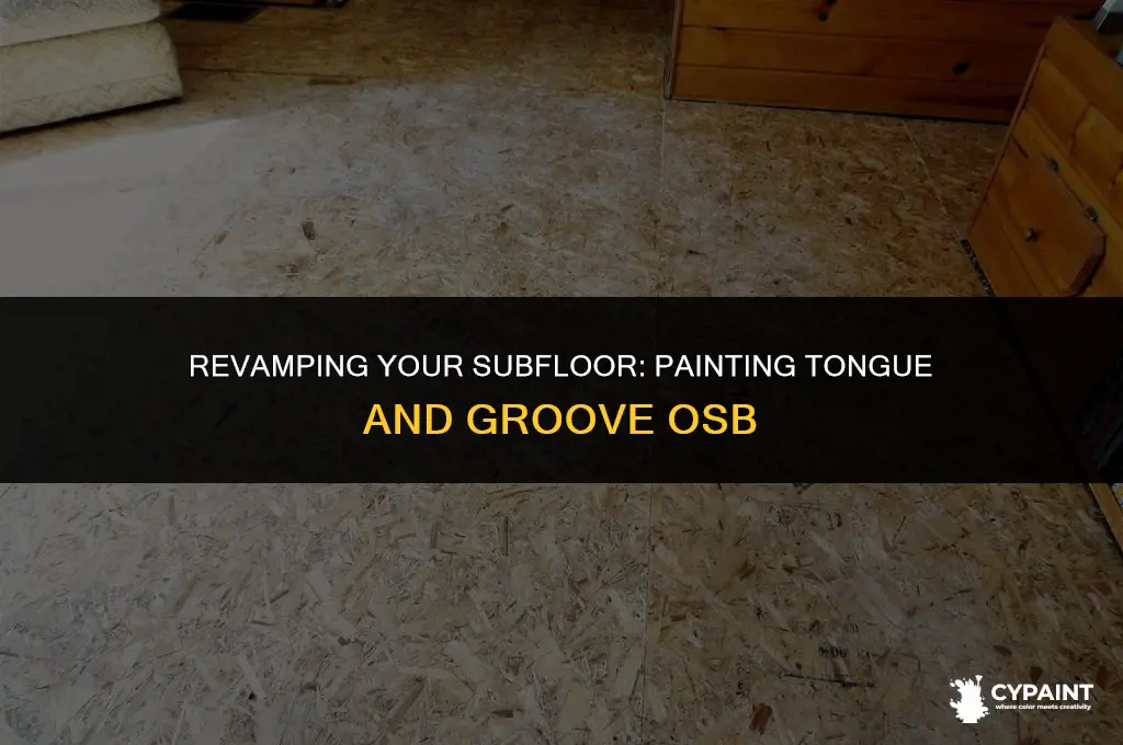 can you paint tongue and groove osb subfloor