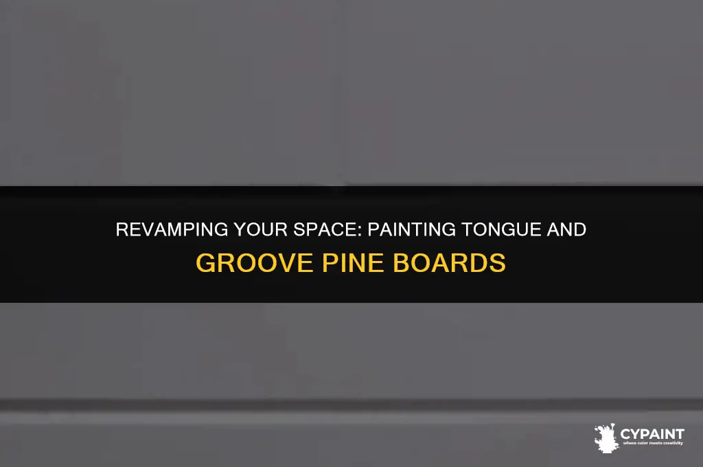 can you paint tongue and groove pine boards