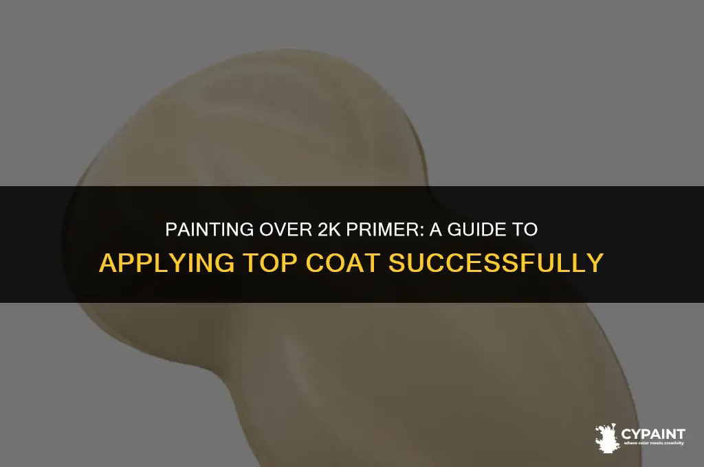 can you paint top coat over 2k primer
