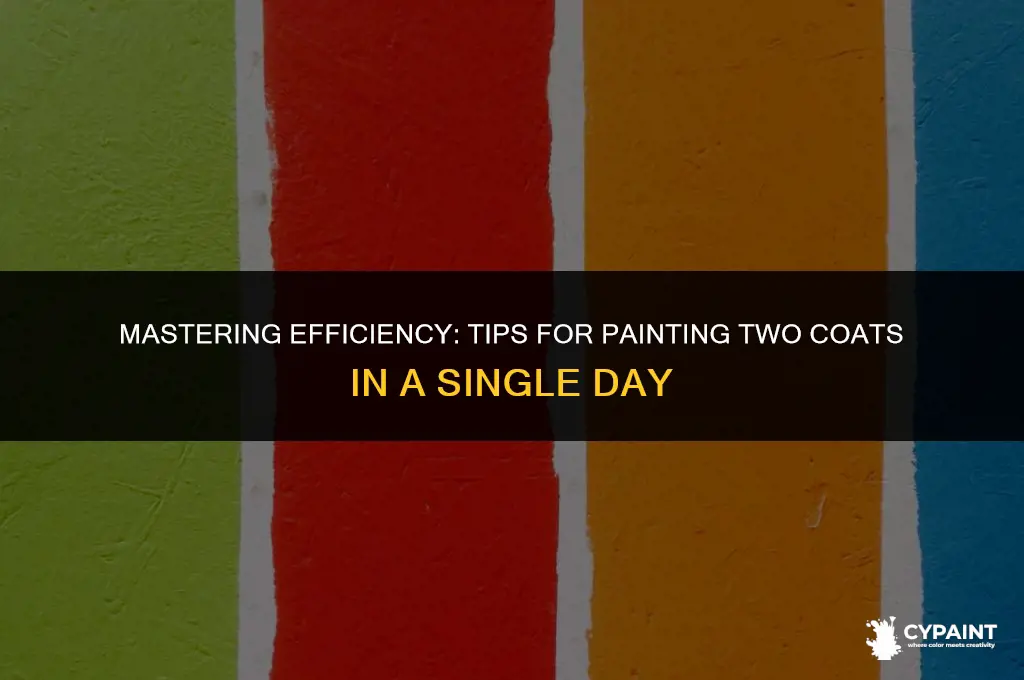 can you paint two coats in one day