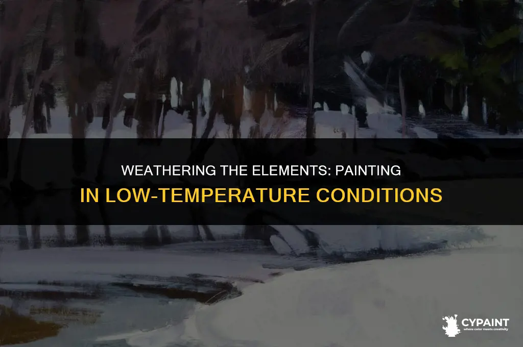can you paint under a certain degree weather