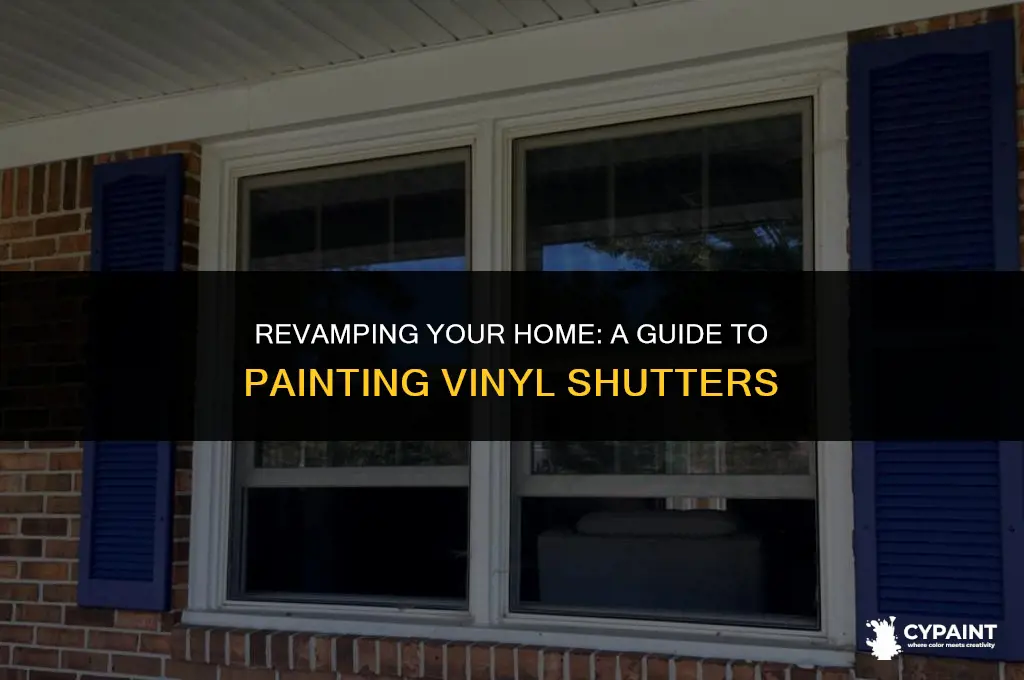 can you paint vinyl shutters with exterior paint