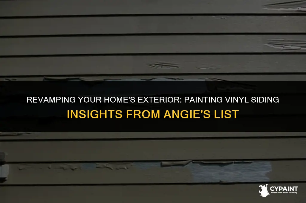 can you paint vinyl siding angie
