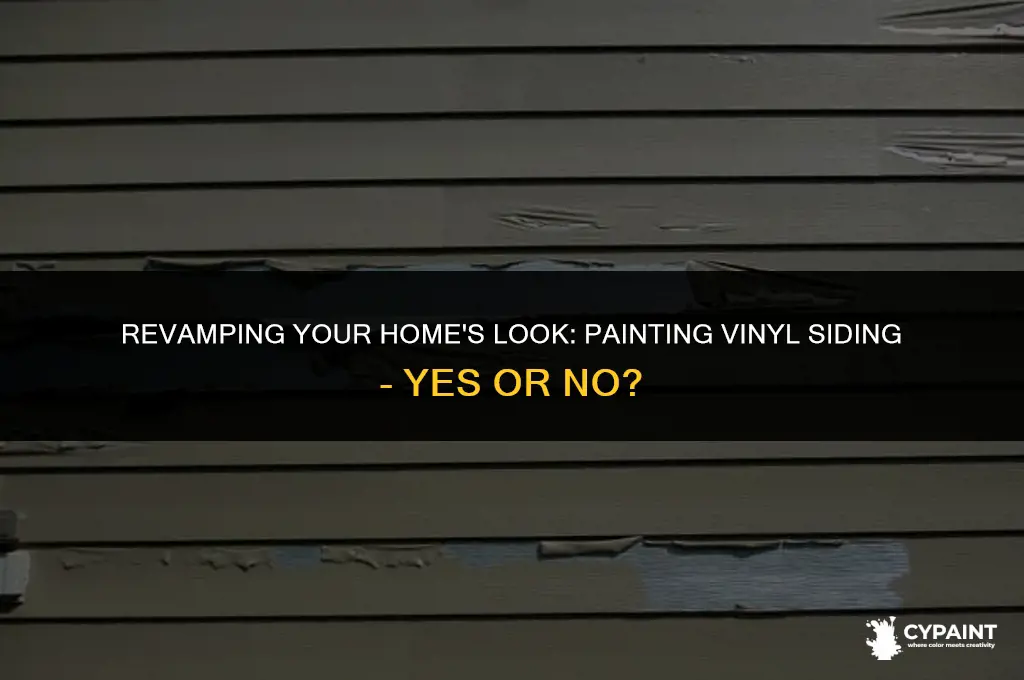 can you paint vinyl siding on a home
